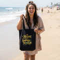 Boujee With a Hood Budget Tote Bag — Funny Urban Cash & Champagne Canvas Tote